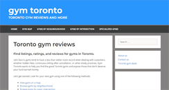 Desktop Screenshot of gymtoronto.com